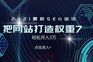 【第2493期】2021最新SEO培训:手把手教你把网站打造权重7,轻松月入3万(无水印)