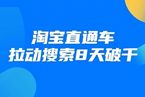 【勇锶2043期】进阶战速课:淘宝直通车拉动搜索8天破千【无水印】