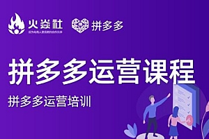 【第2278期】2021火焱社拼多多运营课程合集,提升销量最实战落地前沿的电商人刚需课程