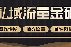 【第2307期】价值2200元私域流量的金矿,循环获取各大媒体精准流量,无限复制网红的精准流量!