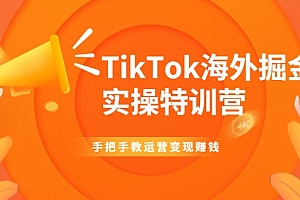 【第2314期】TikTok海外掘金实操特训营:手把手教运营变现赚钱【视频课程】