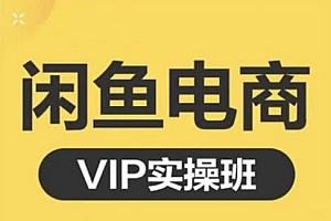 【第2526期】闲鱼电商零基础入门到进阶VIP实战课程,帮助你掌握闲鱼电商所需的各项技能