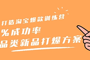 【第2676期】打造淘宝爆款训练营,90%成功率:全品类新品打爆方案
