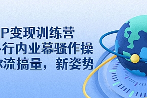 【第2737期】IP变现训练营:N多行内业幕骚作操,教你流搞量,新姿势