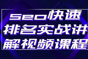 【第2879期】seo快速排名实战讲解视频课程,揭秘seo快排原理