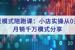 【第3112期】带货模式陪跑课:小店实操从0开始,月销千万模式分享