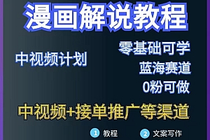 【第3416期】漫画解说保姆级教程,彻底解决版权问题,轻松月入10000+