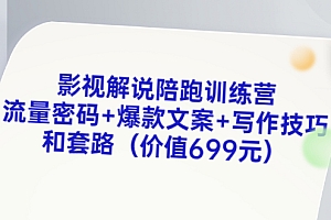 【第3551期】影视解说陪跑训练营,流量密码+爆款文案+写作技巧和套路(价值699元)