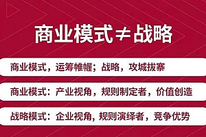 【第3608期】《新商业模式与利润增长》好的商业模式让你持续赚钱 实战+落地+系统课程