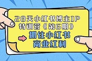 【第3647期】28天小红书博主IP特训营《第6期》,抓住小红书商业红利 (价值1999)