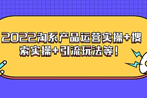 【第3824期】电商掌柜杨茂隆系列课程:2022淘系产品运营实操+搜索实操+引流玩法等!