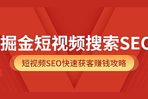 【第3838期】掘金短视频搜索SEO,短视频SEO快速获客赚钱攻略(价值980)