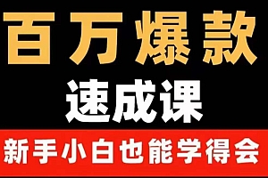 【第4143期】百万爆款速成课:用数据思维做爆款,小白也能从0-1打造百万播放视频