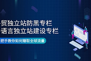【第4196期】外贸独立站防黑专栏+多语言独立站建设专栏,手把手教你如何赚取全球流量