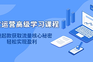 【第4554期】淘宝运营高级学习课程:快速获取流量核心秘密,轻松实现盈利