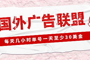 【第4797期】外面收费1980最新国外LEAD广告联盟搬砖项目,单号一天至少30美金(详细教程)