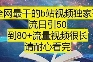 【第8241期】B站引流详细教程,附带资源入口