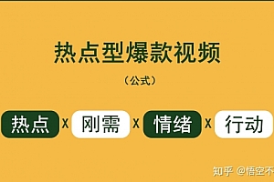 【第8369期】抖音爆款视频策划班 热点短视频的拆解