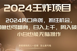 【第8548期】2024闲鱼翻身项目,小白也可做