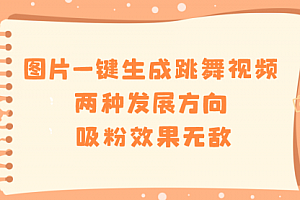 【第8675期】图片一键生成跳舞视频,两种发展方向,吸粉效果无敌