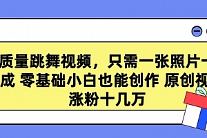 【第9197期】高质量跳舞视频,只需一张照片一键生成 零基础小白也能创作