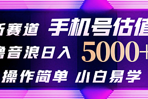 【第9967期】抖音不出境直播【手机号估值】最新撸音浪,日入5000+