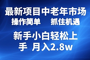 【第9971期】2024最新项目,中老年市场,起号简单,7条作品涨粉4000+,单月变现2.8w