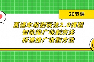 【第9601期】直通车收割玩法2.0课程:智能推广收割方法+标准推广收割方法(20节课)