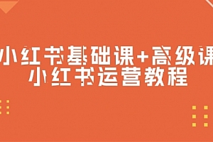 【第9589期】小红书基础课+高级课-小红书运营教程(53节视频课)