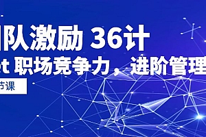 【第9890期】团队激励 36计-Get 职场竞争力,进阶管理高手(41节课)