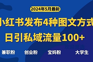 【第10352期】最新小红书发布这四种图文,日引私域流量100+不成问题