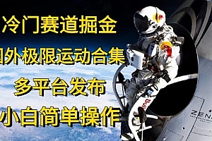 【第10418期】冷门赛道掘金,国外极限运动视频合集,多平台发布