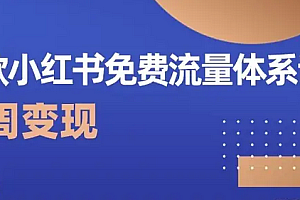 【第10222期】爆款小红书免费流量体系课程,两周变现(20节课)