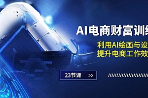 【第10541期】AI电商-财富训练营:利用AI绘画与设计,提升电商工作效率(23节课)