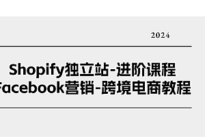 【第10635期】Shopify独立站-进阶课程-Facebook营销-跨境电商教程(25节)