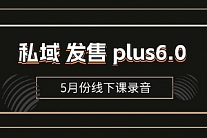 【第11007期】私域 发售 plus6.0【5月份线下课录音】/全域套装 sop流程包,社群发售