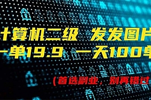 【第11064期】计算机二级,一单19.9 一天能出100单,每天只需发发图片