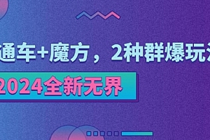 【第10921期】2024全新无界:直通车+魔方,2种群爆玩法
