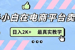 【第11002期】新手小白在电商平台卖键盘,日入2K+最真实教学