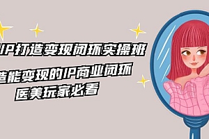 【第11141期】医美IP打造-变现闭环实操班,打造能变现的IP商业闭环,医美玩家必看