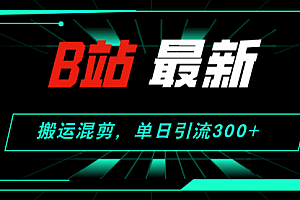 【第11263期】B站最新,搬运混剪,单日引流300+创业粉
