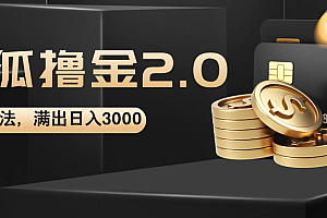 【第11334期】搜狐撸金2.0最新玩法,无脑日入3000+,可无限扩大