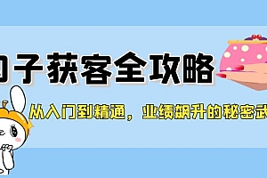 【第11374期】从入门到精通,勾子获客全攻略,业绩飙升的秘密武器