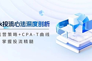 【第11644期】tiktok投流心法深度剖析:市场运营策略+CPA-T曲线