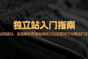 【第11691期】独立站入门指南:从选品到建站,全面解析跨境电商独立站