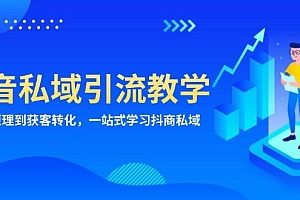 【第11971期】抖音私域引流教学:从项目原理到获客转化,一站式学习抖商私域