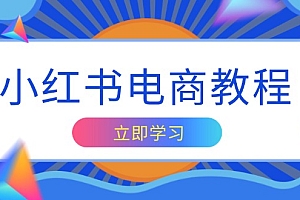 【第12182期】小红书电商教程,掌握帐号定位与内容创作技巧,打造爆款,实现商业变现