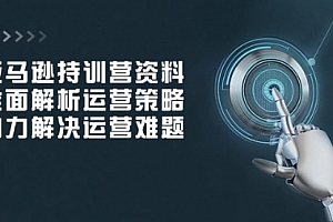 【第12368期】亚马逊持训营资料,全面解析运营策略,助力解决运营难题