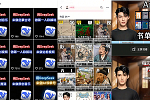 【第12715期】Deep seek项目拆解+卡通数字人25年4月新玩法日引200+创业粉十分钟一条