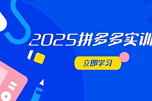 【第12847期】2025拼多多实训营:深度剖析运营关键,助力电商人快速提升